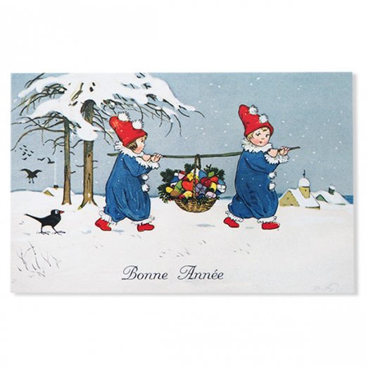  フランス クリスマス ポストカード あけましておめでとう プレゼント（Allons ensemble）【画像1】