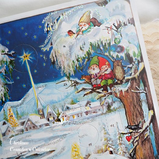 ドイツ クリスマス アドベントカレンダー【M】＜クリスマス 小人と森の 