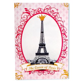 バレンタイデー＆ホワイトデー ギフト 贈り物 雑貨  フランス エッフェル塔 ポストカード Queen of PARIS