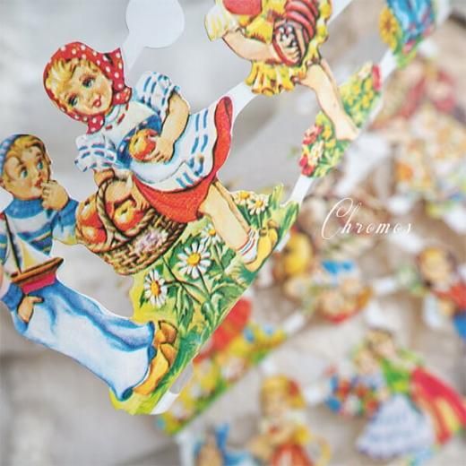 クロモス　ドイツ製　まとめ売り　22枚 ドイツ クロモス【M】（チャイルド 花・馬・民族衣装） - 海外