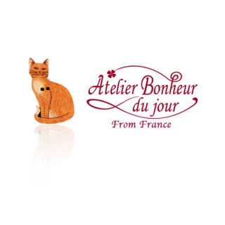 アトリエボヌールドゥジュール フランス輸入ボタン アトリエ・ボヌール・ドゥ・ジュール【猫・キャット D】