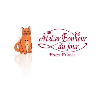 アトリエボヌールドゥジュール フランス輸入ボタン アトリエ・ボヌール・ドゥ・ジュール【猫・キャット E】