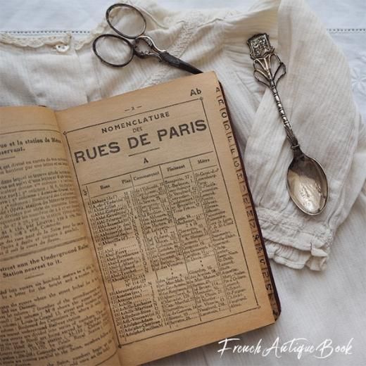 早割航空券 フランス 1950年代 アンティーク本 ガイド パリ PARIS DE （PLAN 地図・旅行ガイド