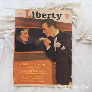 バレンタイデー＆ホワイトデー ギフト 贈り物 雑貨 USA 1935年 ヴィンテージ本 マガジン 雑誌（Liberty Magazine）