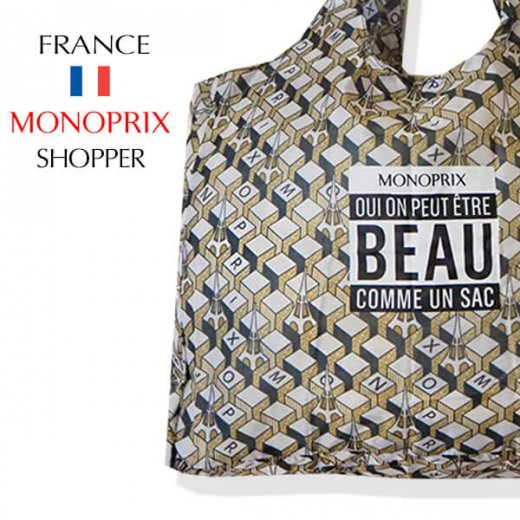 フランス直輸入！】 MONOPRIX モノプリ エコバッグ【エッフェル塔 