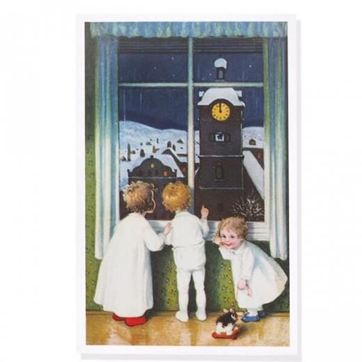 アンティークポストカード　クリスマスに現れた窓辺の美しい天使 Snowdrop Postcards アンティークポストカード専門店