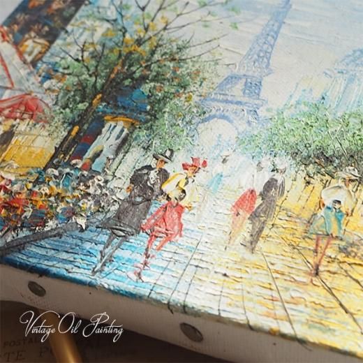 フランスの風景画 絵画 アンティーク パリ 雑貨 蚤の市 ヴィンテージ