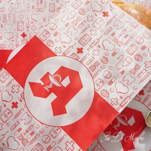 No.45 ドイツ マルシェ袋 「味わってね！」
