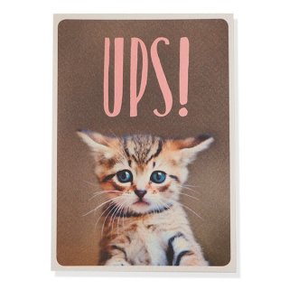 ネコ 猫 モチーフの雑貨 ネコ ポストカード （UPS!）