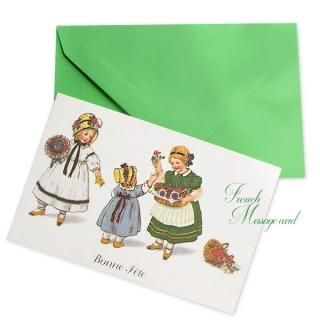 フランス ミニメッセージカード 封筒セット( Bonne Fete フランス ミニメッセージカード 封筒セット( Bonne Fete