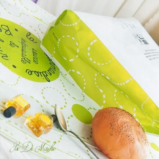 No.48 フランス マルシェ袋 ボンボン袋 マルシェ袋 フランス 海外市場の紙袋 【特大】（La gourmandise