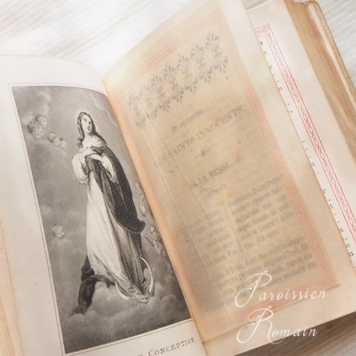送料無料】フランス アンティーク 1900年代 聖書 祈祷書 ミセル AVE 