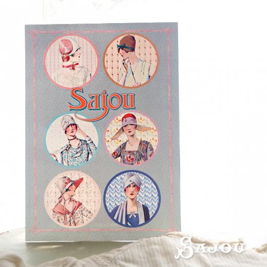 フランス SAJOU ポストカード【 女性 Art Deco】【画像7】