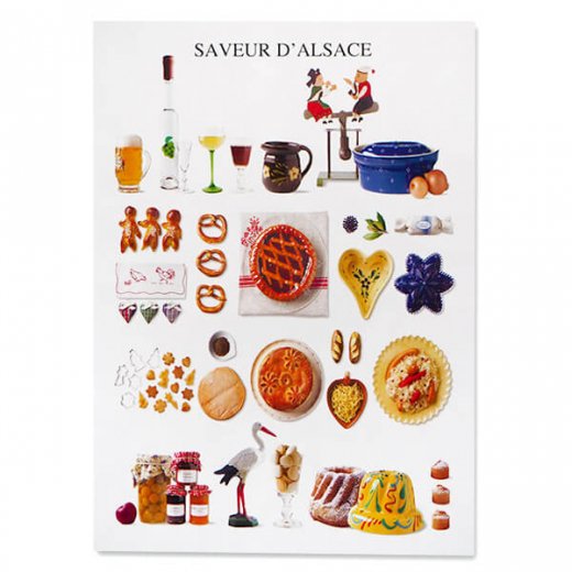 フランス ポストカード アルザス特産品（SAVEUR D' ALZACE）