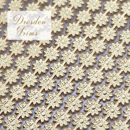 ドイツ Dresden ドレスデンペーパー ゴールド トリム デイジー 【単品