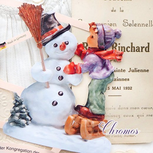 ドイツ クロモス【M】フンメル人形 コラボクロモス クリスマス ウインター サンタクロース【画像4】