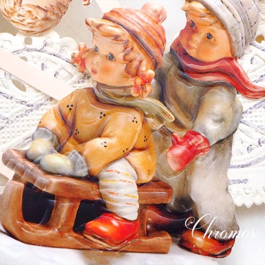 ドイツ クロモス【M】フンメル人形 コラボクロモス クリスマス ウインター サンタクロース【画像7】