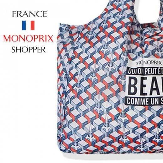 フランス monoprix (モノプリ) トートバッグ フランス直輸入！】 MONOPRIX モノプリ エコバッグ【エッフェル