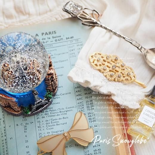 フランス直輸入！スノーグローブ 縦7cm【ブルー エッフェル塔 オペラ