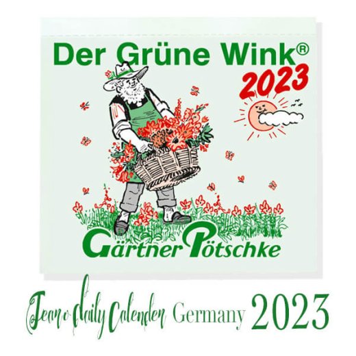 ドイツ直輸入！2023年ドイツ ガーデニング 日めくりカレンダー