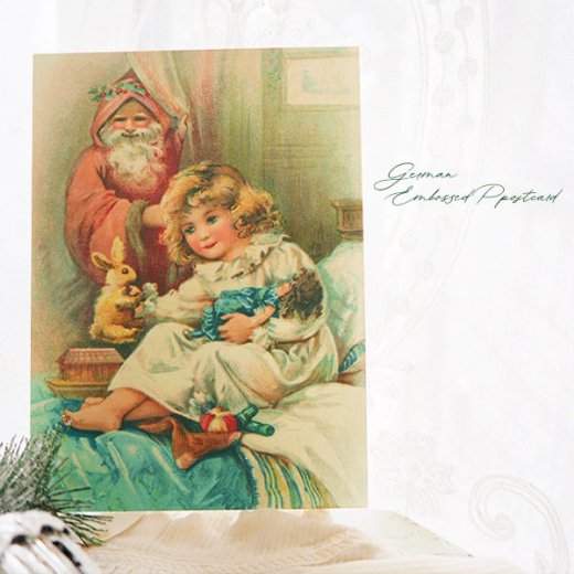 ドイツ エンボス クリスマス ポストカード