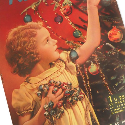 フランス 1938年 12月 クリスマス マガジン （nouveaute）少女