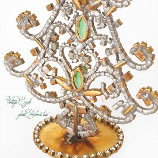 送料無料】天使 ヴィンテージ チェコ ガラスクリスマスツリー