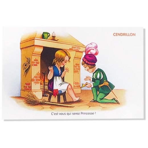 フランス ポストカード 童話シリーズ シンデレラ フランス語（CENDRILLON）