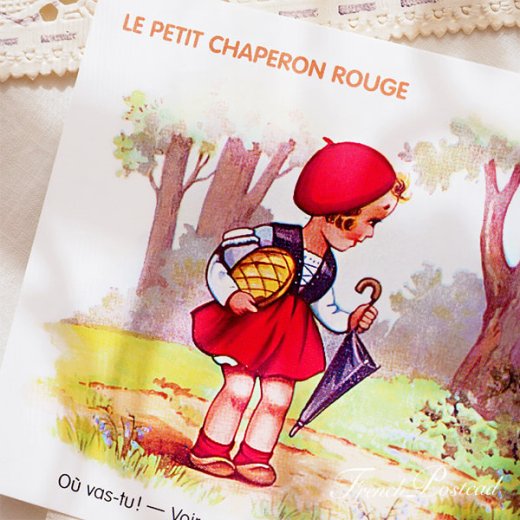 フランス ポストカード 童話シリーズ 赤ずきん フランス語（LE PETIT CHAPERON ROUGE）