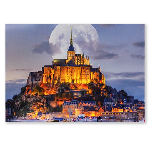 ドイツ  ポストカード フランス 修道院 モン・サン・ミッシェル（Mont Saint Michel）【画像1】
