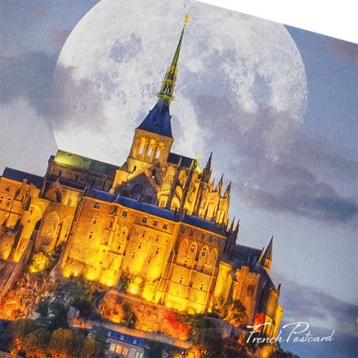 ドイツ ポストカード フランス 修道院 モン・サン・ミッシェル（Mont Saint Michel）