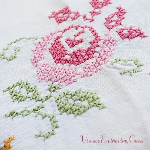 ドイツ ヴィンテージ テーブルクロス H53.5cm×W53.5cm スクウェア