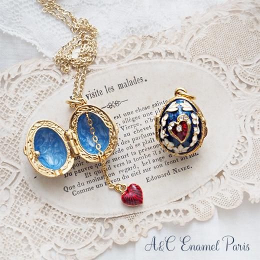 フランス輸入 A&C Enamel Paris社 ハンドペイント エナメル イースター