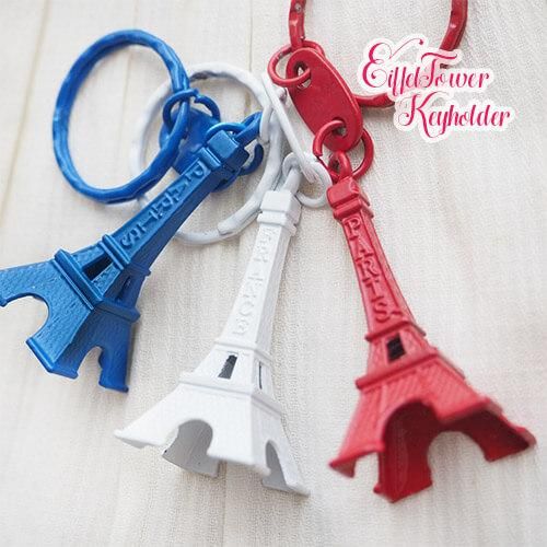 お得なセット販売】フランスお土産 エッフェル塔キーホルダー3