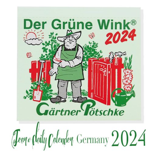  【予約販売】ドイツ直輸入！2024年ドイツ ガーデニング 日めくりカレンダー（１０月中旬〜下旬ごろ入荷予定 入荷次第発送となります）