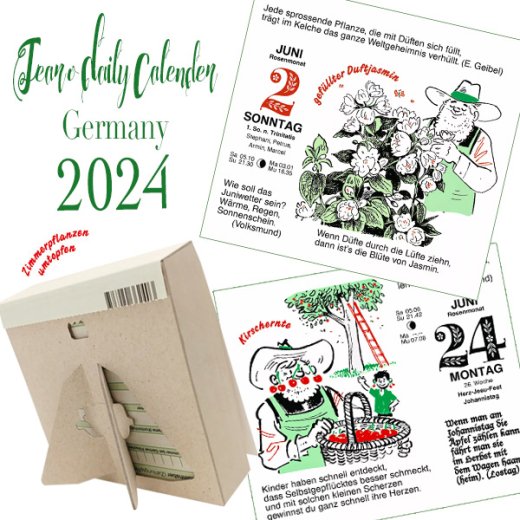  【予約販売】ドイツ直輸入！2024年ドイツ ガーデニング 日めくりカレンダー（１０月中旬〜下旬ごろ入荷予定 入荷次第発送となります）【画像2】