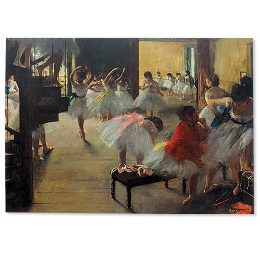  ドイツ ポストカード Edgar Degas （The Dance Class 1873 エドガー・ドガ ）【画像1】
