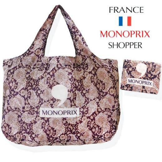 フランス直輸入！】 MONOPRIX モノプリ エコバッグ【ペイズリー