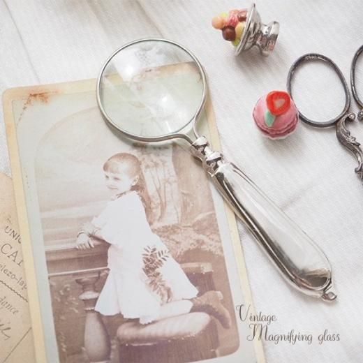 単品販売】ハンガリー 蚤の市 アンティーク ルーペ （虫眼鏡 マグニ