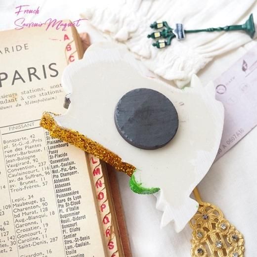 フランス直輸入！】フランス パリ お土産マグネット ラメ加工あり