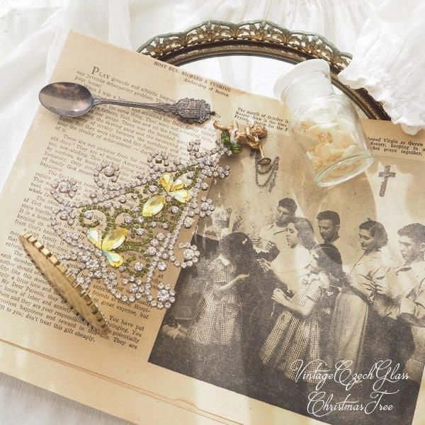 送料無料】天使 ヴィンテージ チェコガラスクリスマスツリー 2（Light