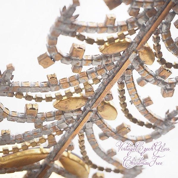 送料無料】天使 ヴィンテージ チェコガラスクリスマスツリー 2（Blue