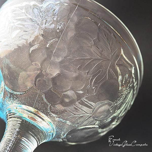 単品販売・フランス蚤の市買付】フランス製 ヴィンテージ プレスガラス