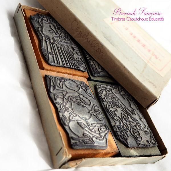 フランス ブロカント 希少 1950-70年代 PIERRON社 童話 シンデレラ