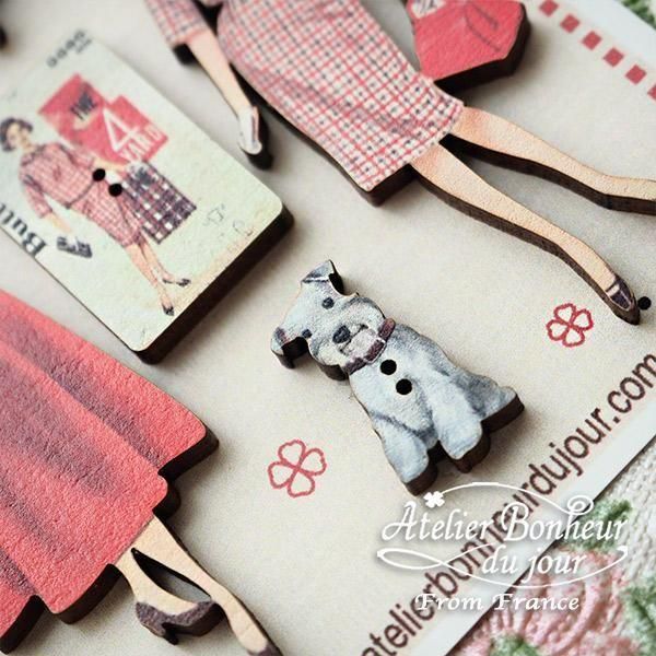 お得なボタンセット】フランス輸入ボタン アトリエ・ボヌール・ドゥ