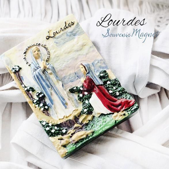 フランス直輸入】フランス お土産マグネット ルルドの泉