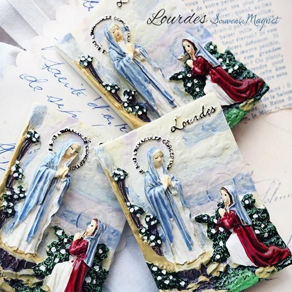 フランス直輸入】フランス お土産マグネット ルルドの泉 souvenir