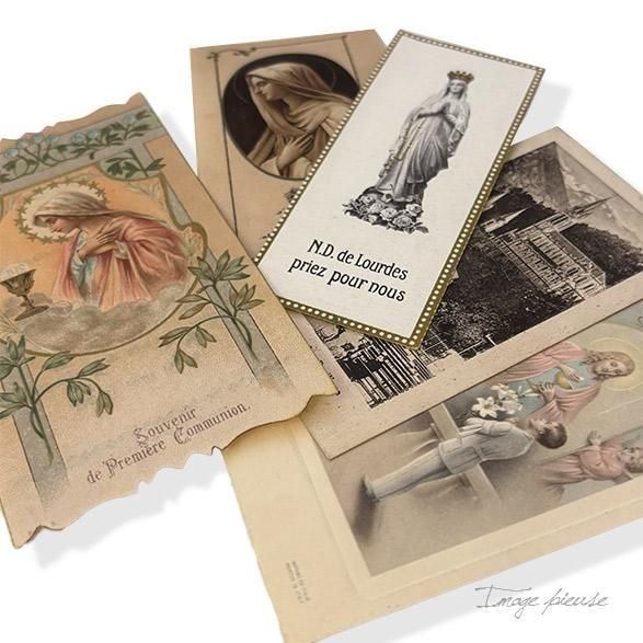 フランス蚤の市買付け 5枚セット】1930-50年代 教会 ホーリー