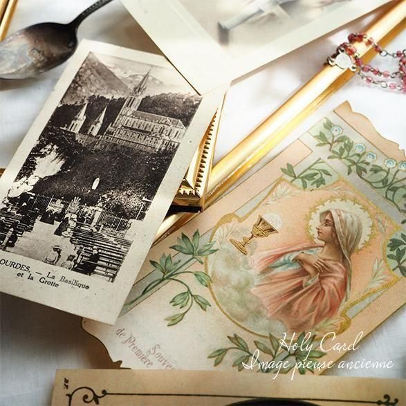フランス蚤の市買付け 5枚セット】1930-50年代 教会 ホーリーカード D