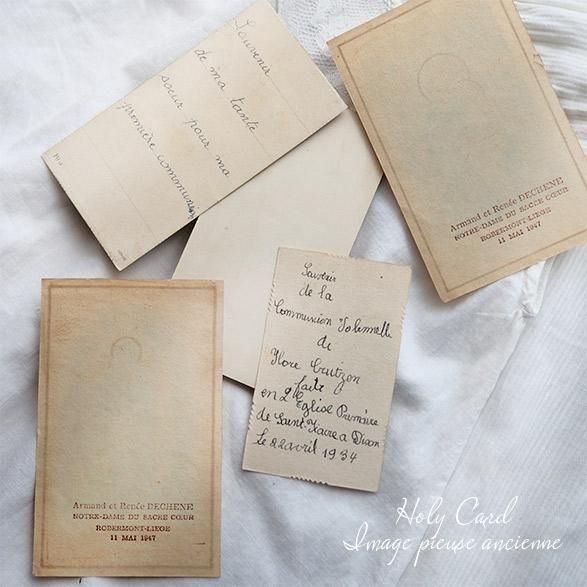 フランス蚤の市買付け 5枚セット】 1930-50年代 教会 ホーリーカード